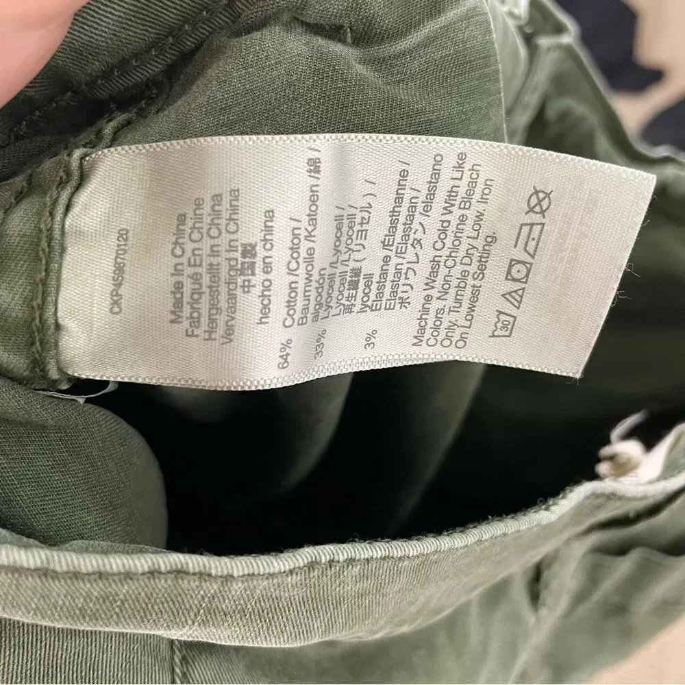Madewell Army Green Skinny Leg Pants‎